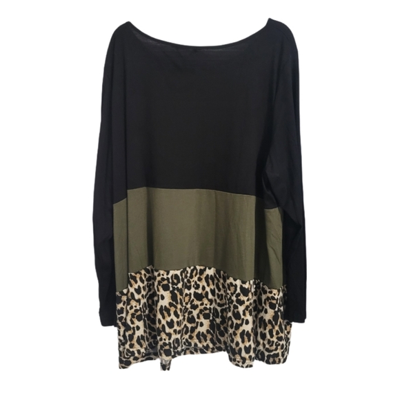 NWT   BloomChic   Woman's   Size 26 (4X)   Top   Green & Black - Picture 8 of 13